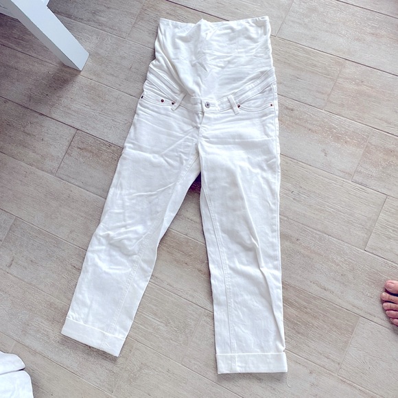 H&M Other - Maternity white jeans